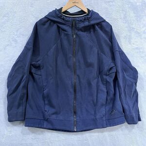 Nike‎ Tech Fleece Sportswear Hoodie Womens XL Full-Zip Jacket Navy Blue